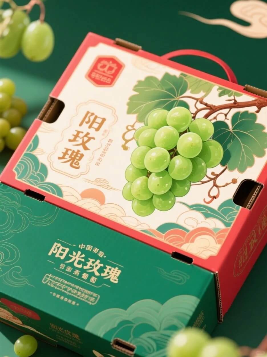 阳光玫瑰包装礼盒 - 作品图片 2
