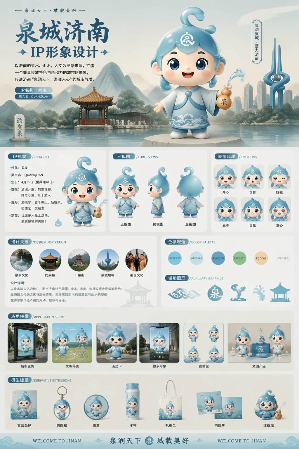 泉韵济城 IP 全案系列 - 作品图片 1