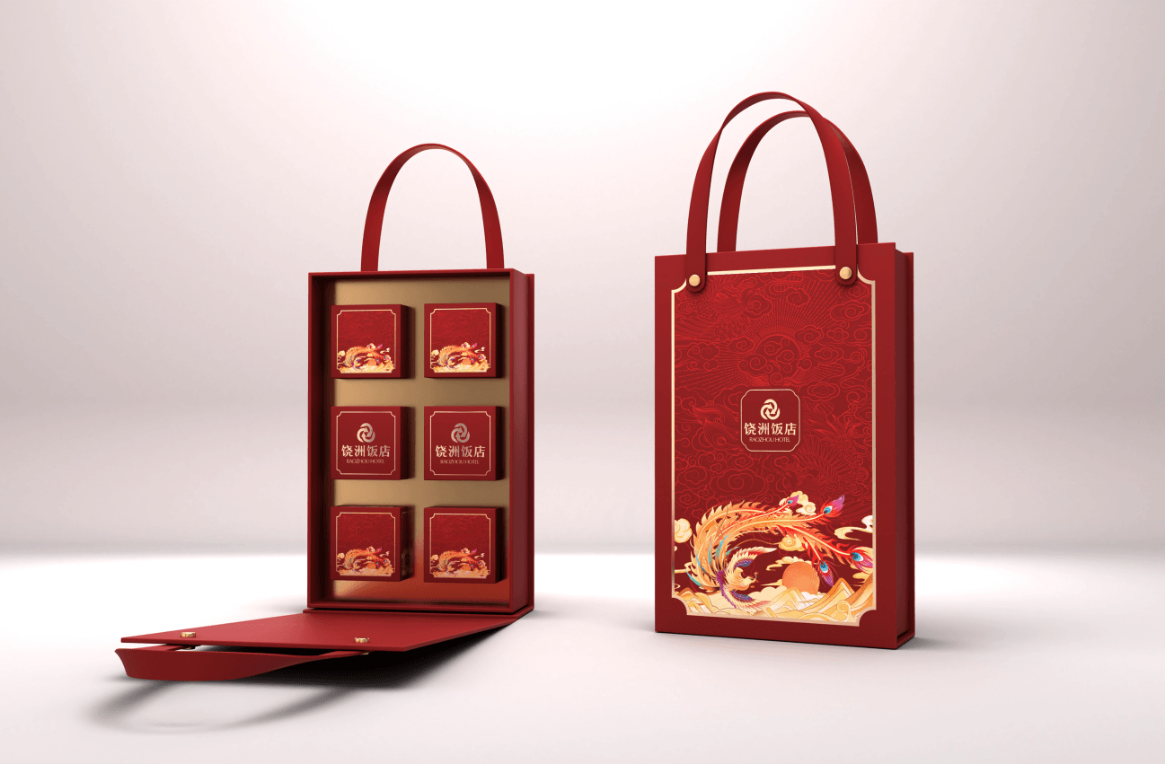 饶洲饭店月饼包装 - 创意设计设计案例