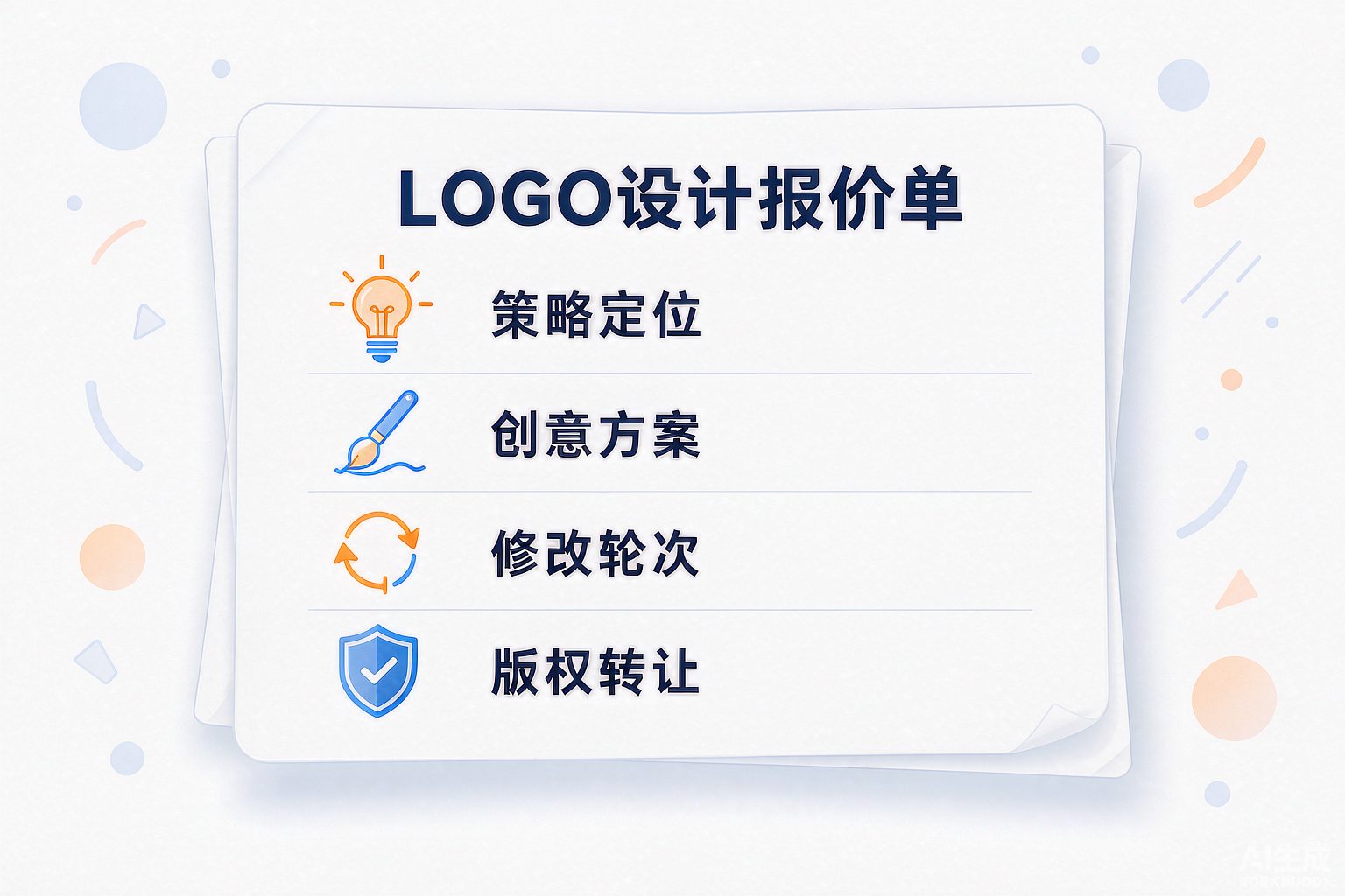 LOGO设计报价构成四要素